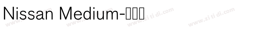 Nissan Medium字体转换